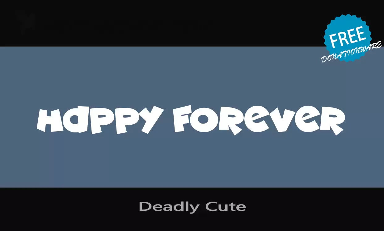 「Deadly-Cute」字体效果图