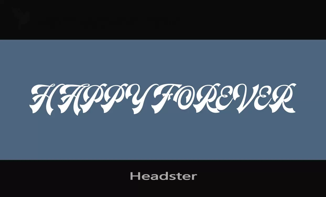 Font Sample of Headster