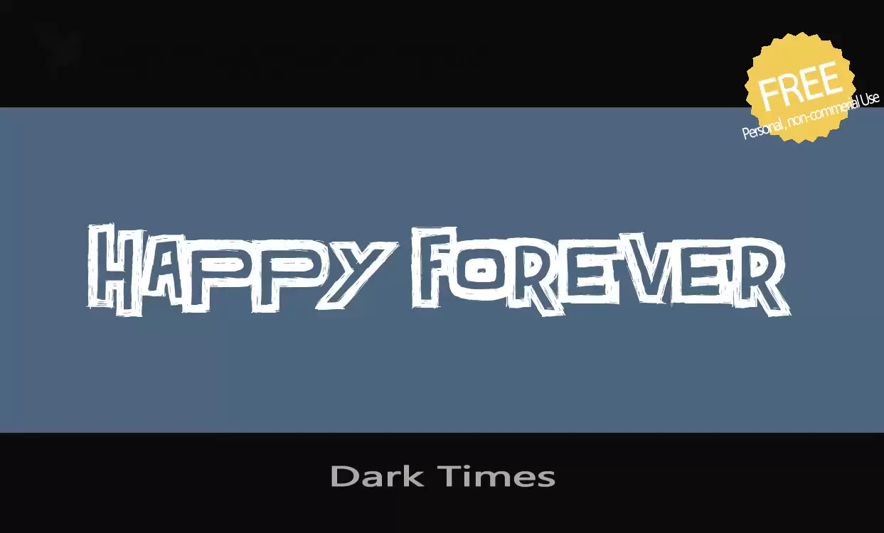 Font Sample of Dark-Times