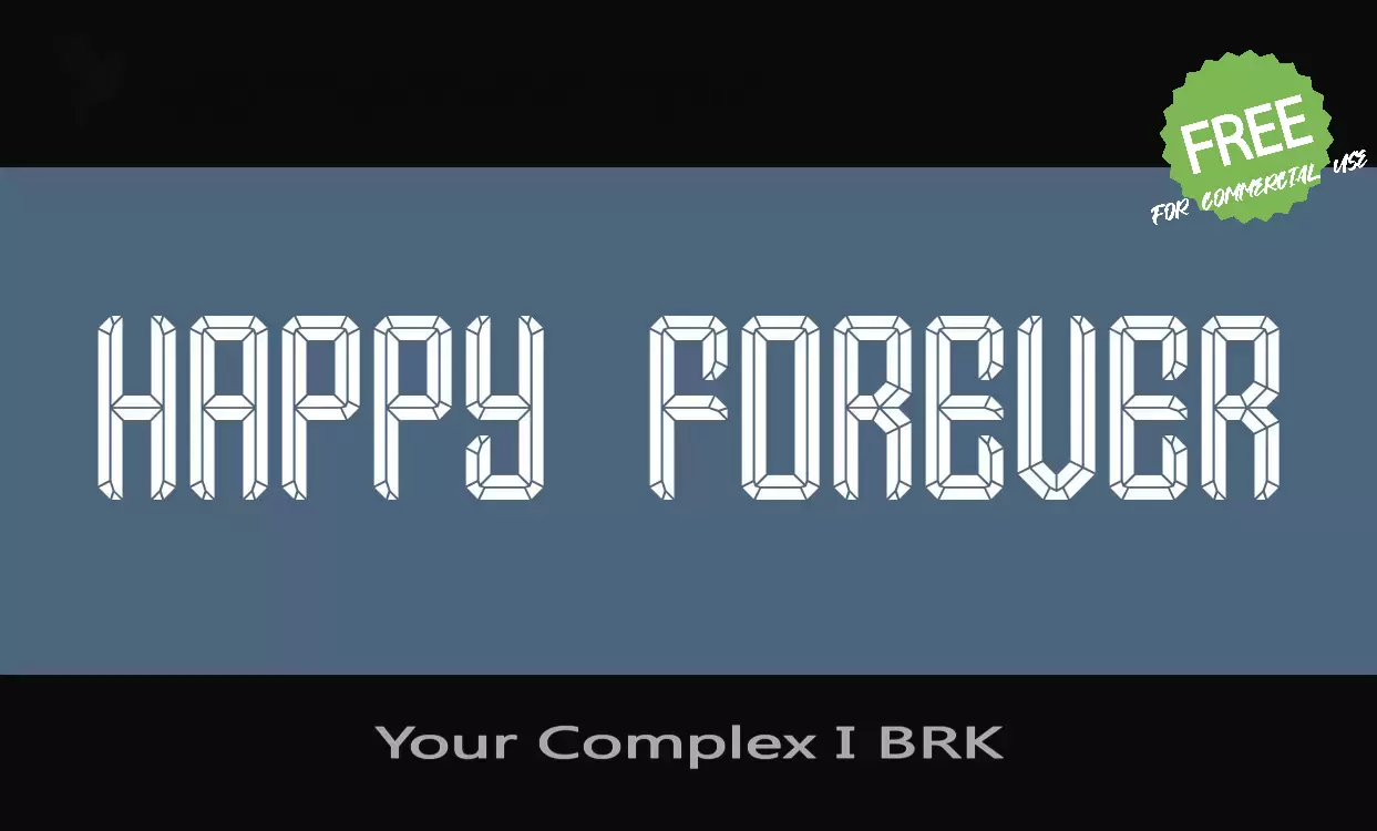 Font Sample of Your-Complex-I-BRK