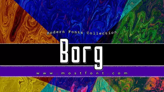 「Borg」字体排版样式