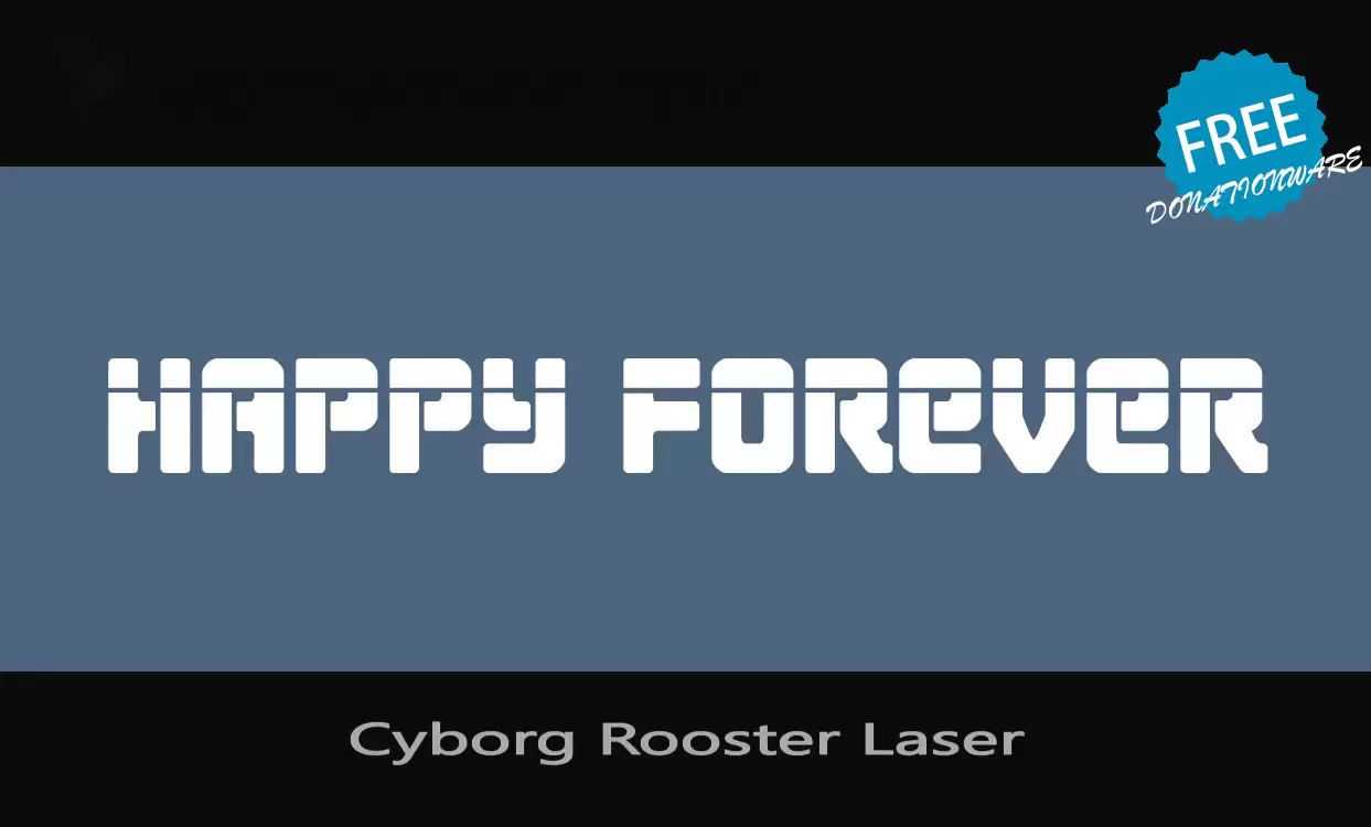 Font Sample of Cyborg-Rooster-Laser