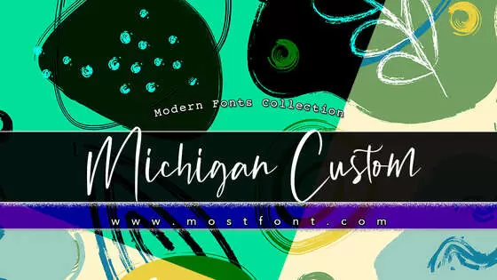 Typographic Design of Michigan-Custom