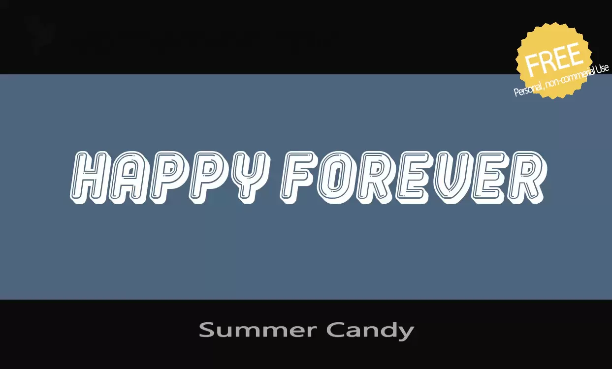 Font Sample of Summer-Candy