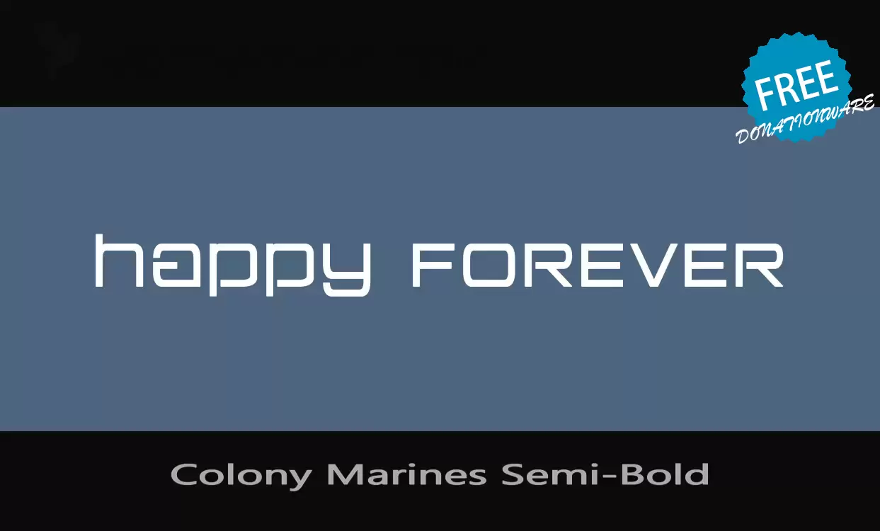 Font Sample of Colony-Marines-Semi-Bold