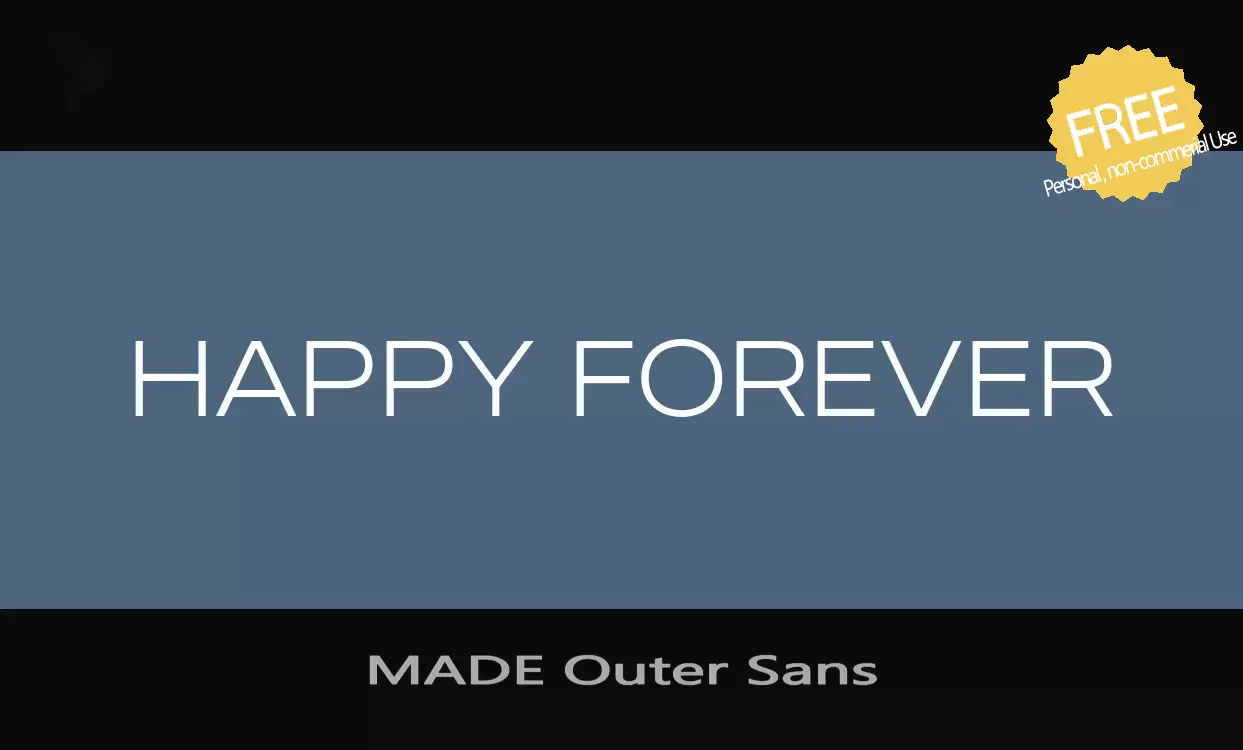 Font Sample of MADE-Outer-Sans