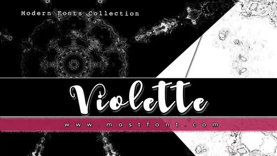 「Violette」字体排版图片