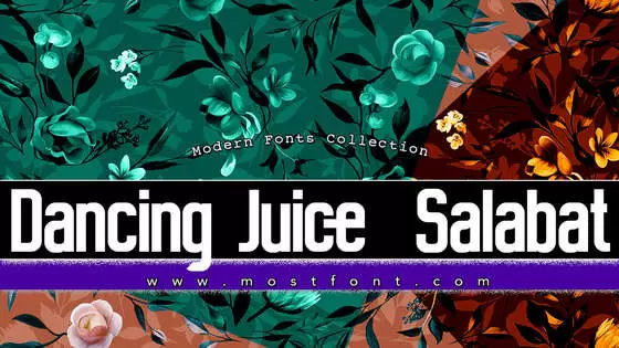 「Dancing-Juice--Salabat」字体排版图片