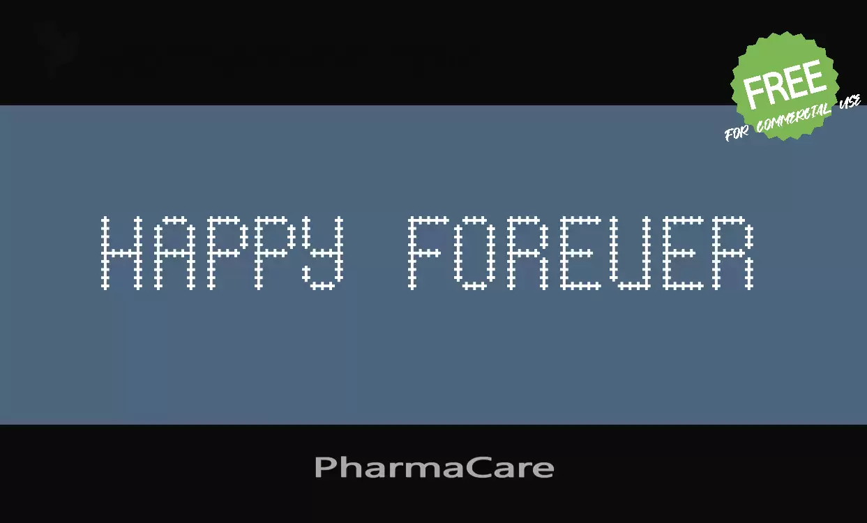 「PharmaCare」字体效果图