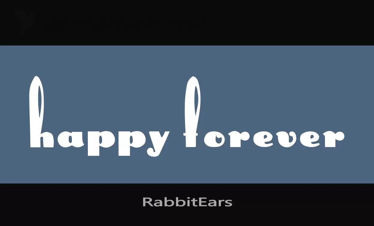 Font Sample of RabbitEars