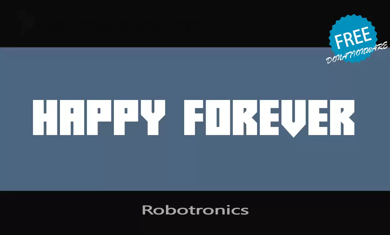 「Robotronics」字体效果图