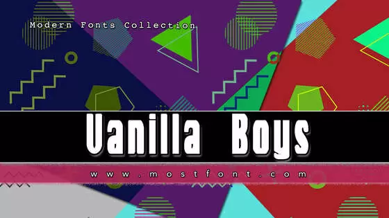 Typographic Design of Vanilla-Boys