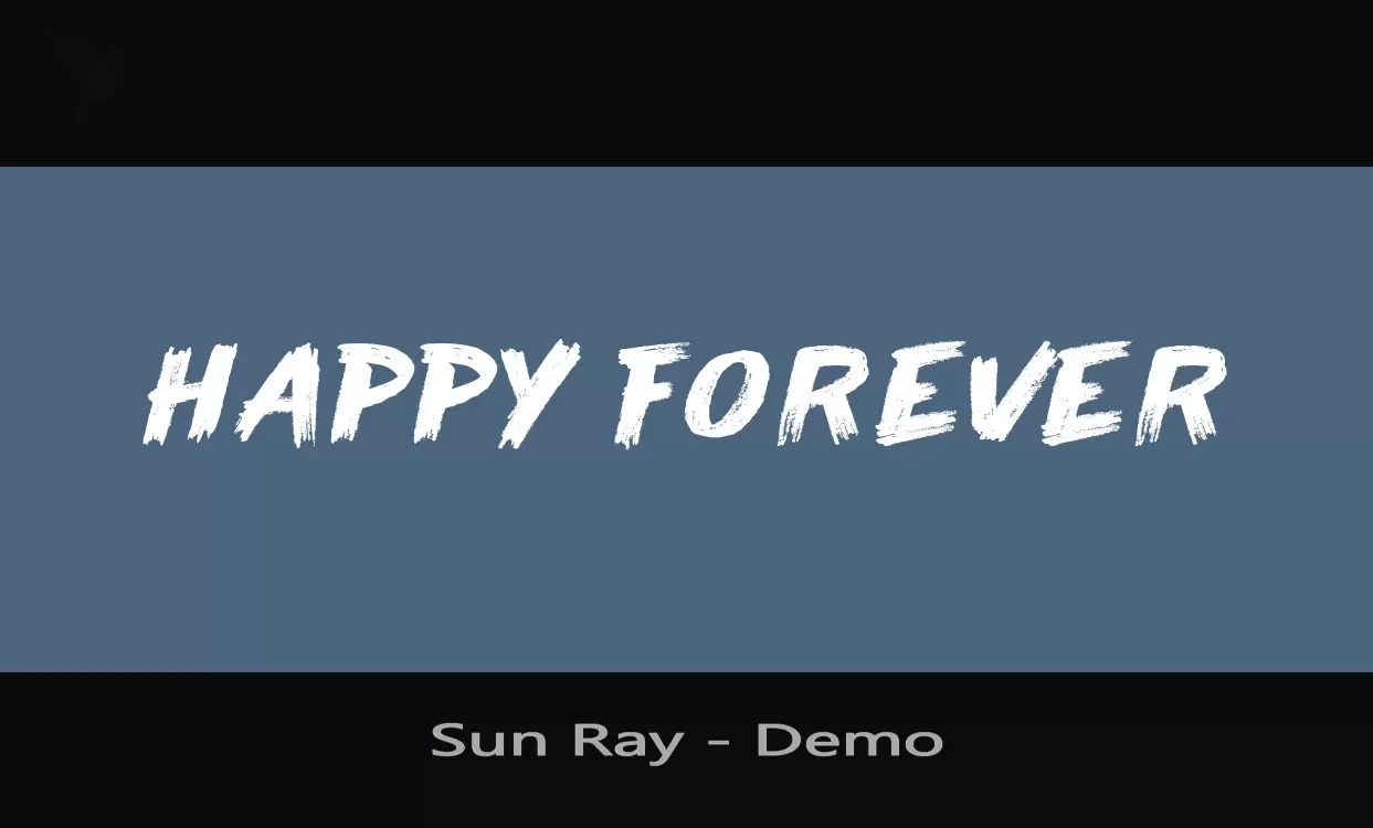 「Sun-Ray---Demo」字体效果图