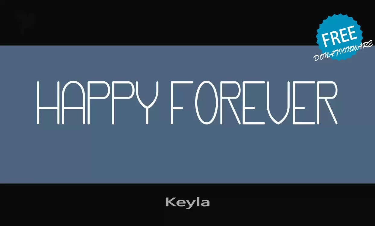 Font Sample of Keyla