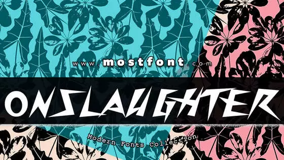 Typographic Design of Onslaughter