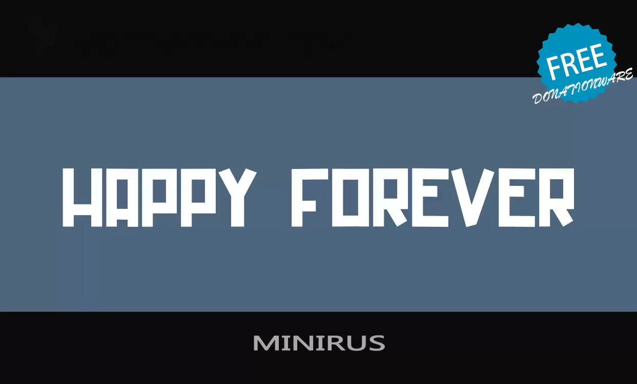 Font Sample of MINIRUS