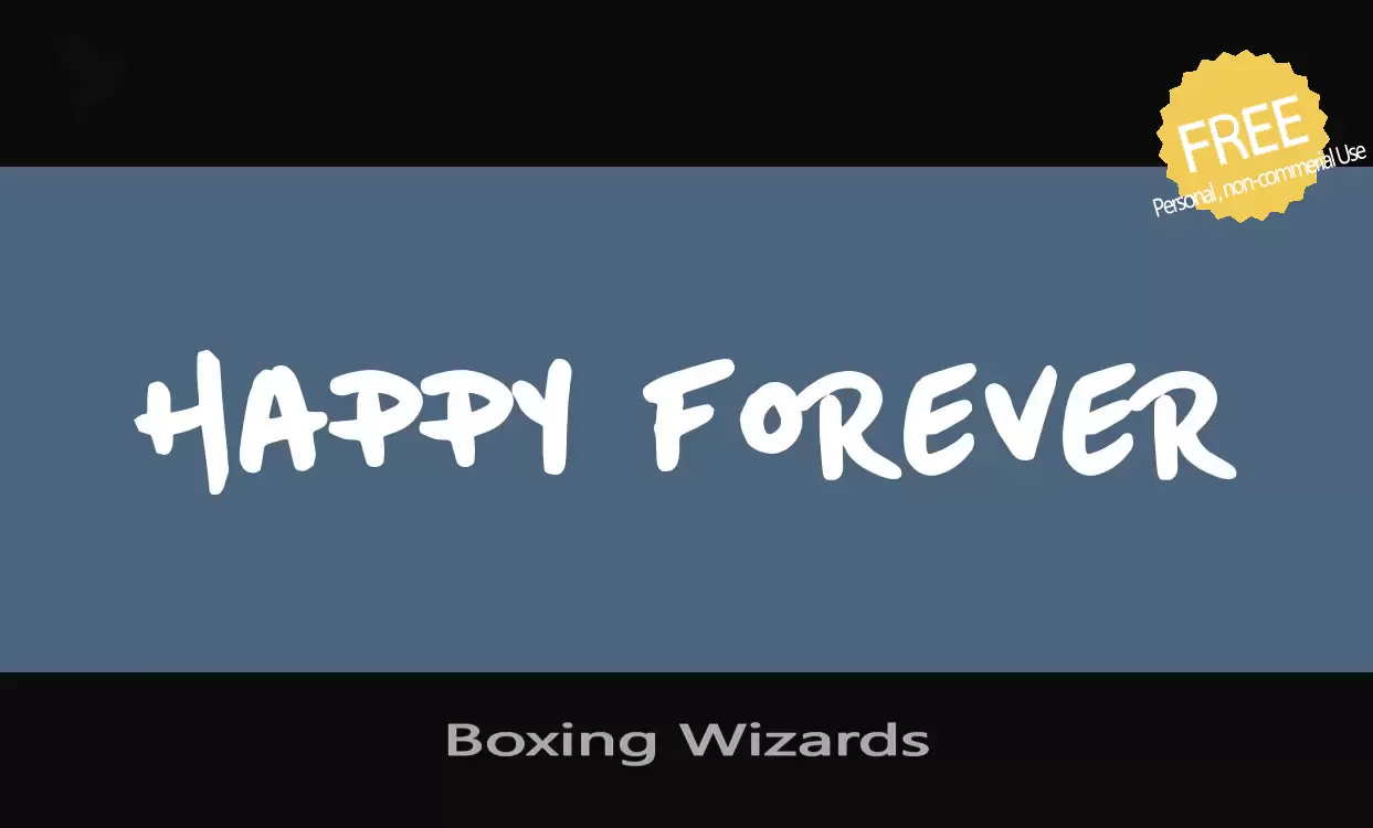 「Boxing-Wizards」字体效果图