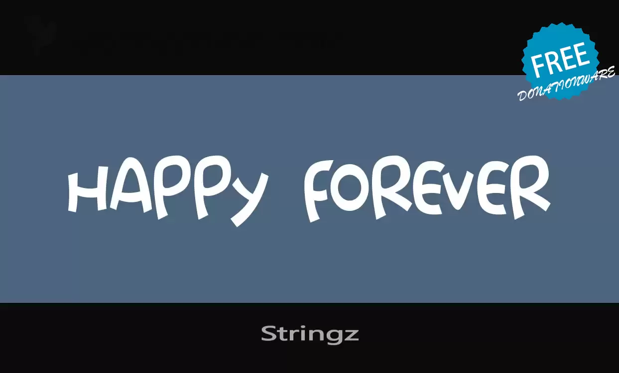 Font Sample of Stringz