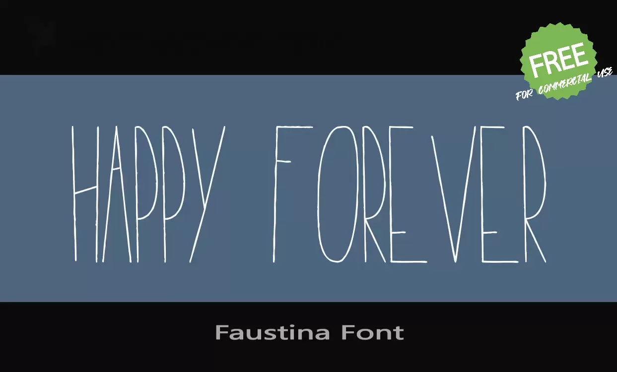 Sample of Faustina Font