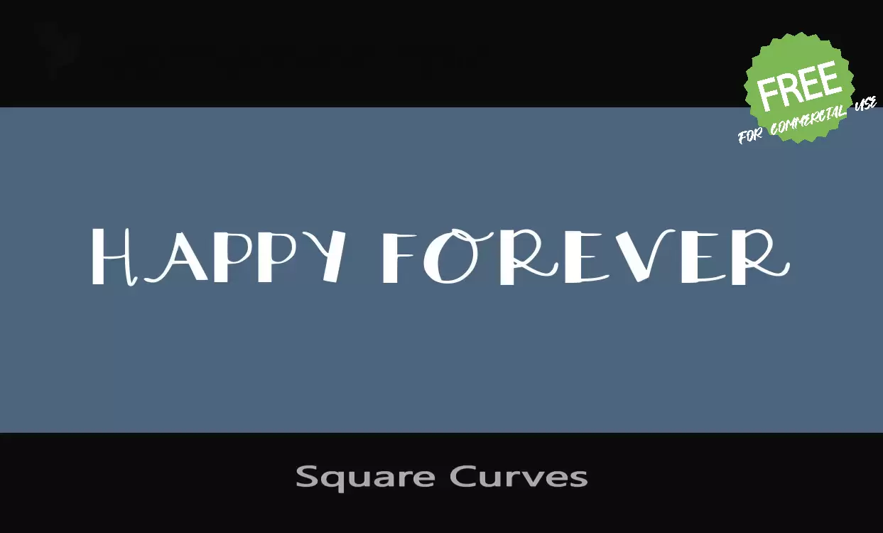 「Square Curves」字体效果图