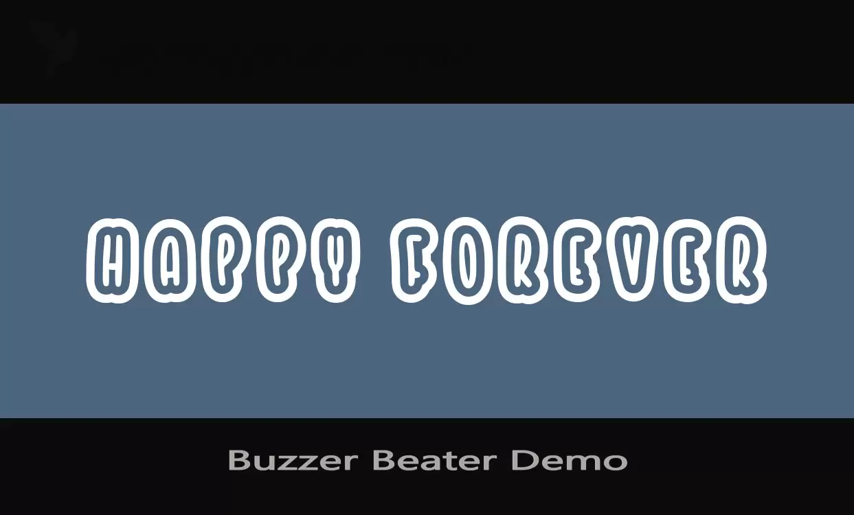 「Buzzer-Beater-Demo」字体效果图