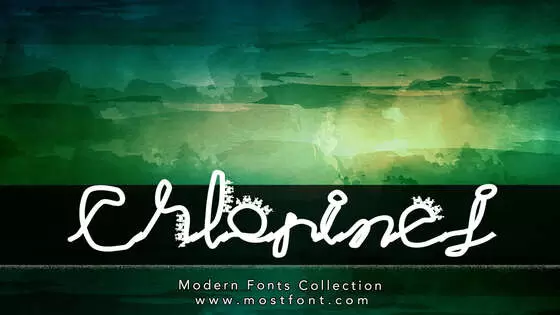 Typographic Design of Chlorinej
