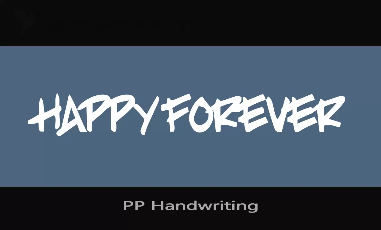 Font Sample of PP-Handwriting