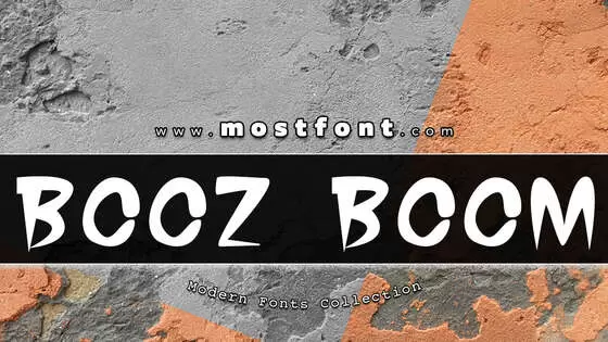 Typographic Design of BOOZ-BOOM