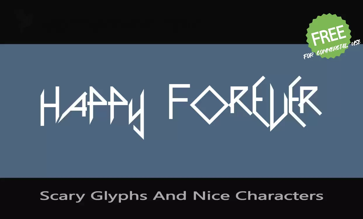 Font Sample of Scary-Glyphs-And-Nice-Characters