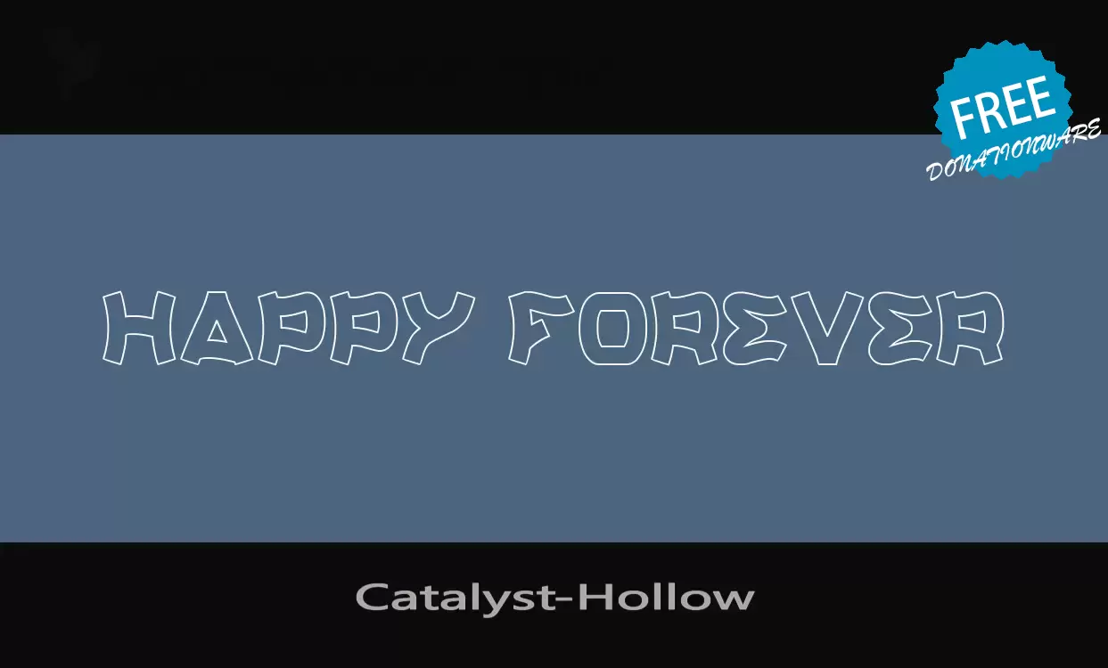 Font Sample of Catalyst-Hollow