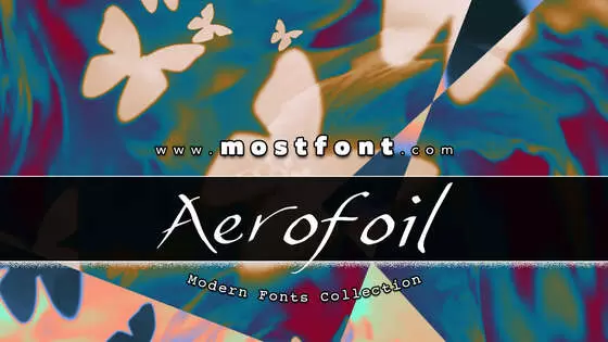 「Aerofoil」字体排版图片