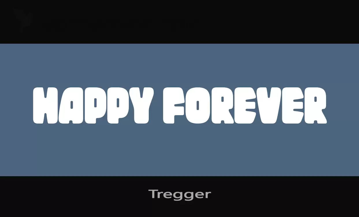 「Tregger」字体效果图