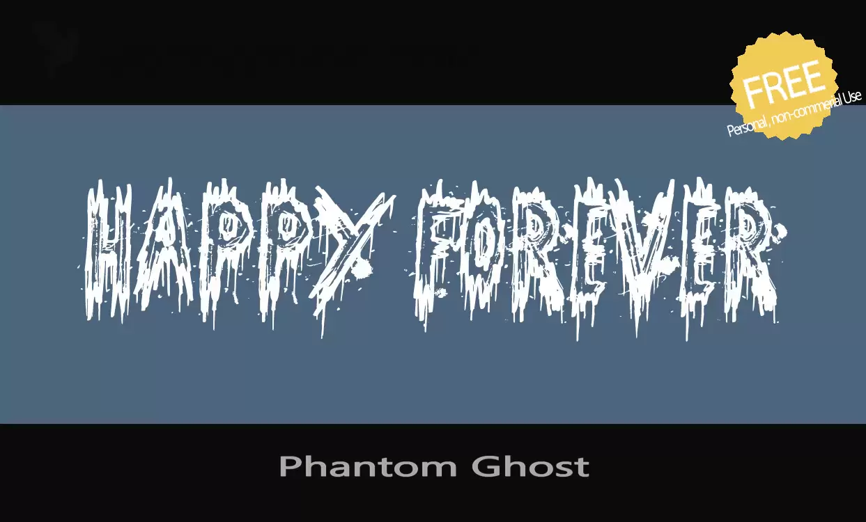 「Phantom-Ghost」字体效果图