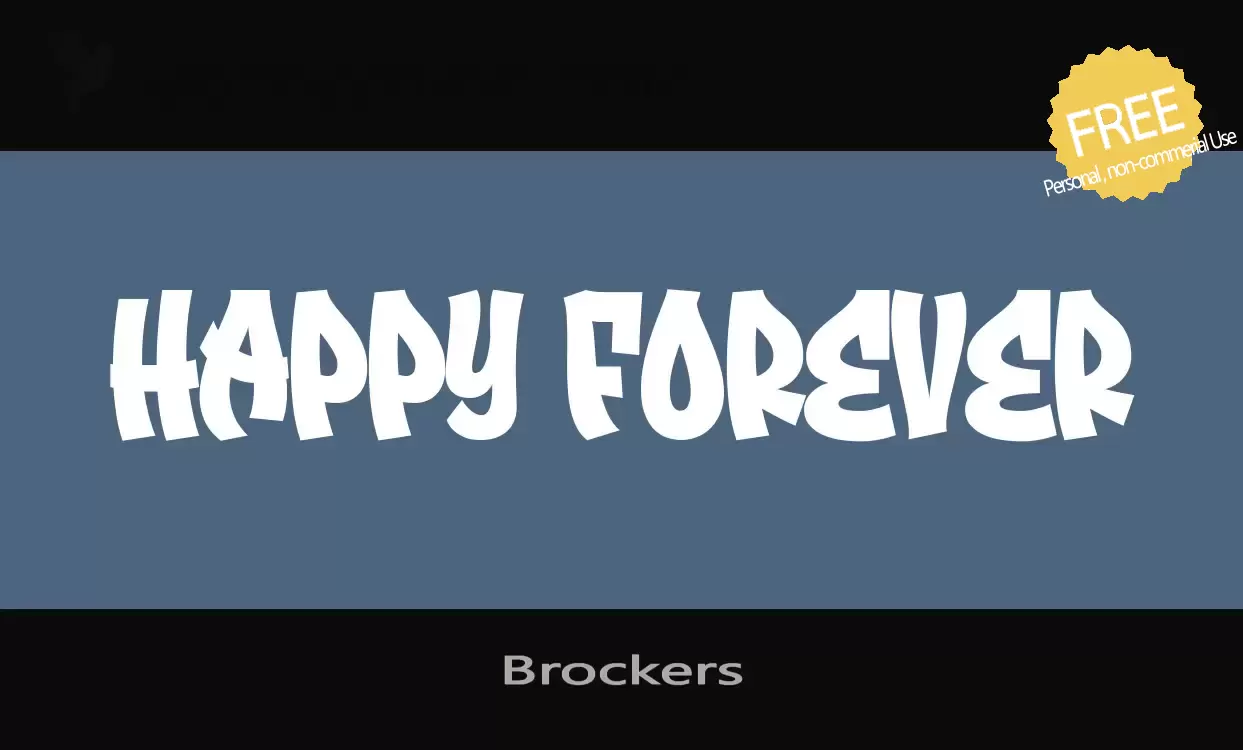 Font Sample of Brockers