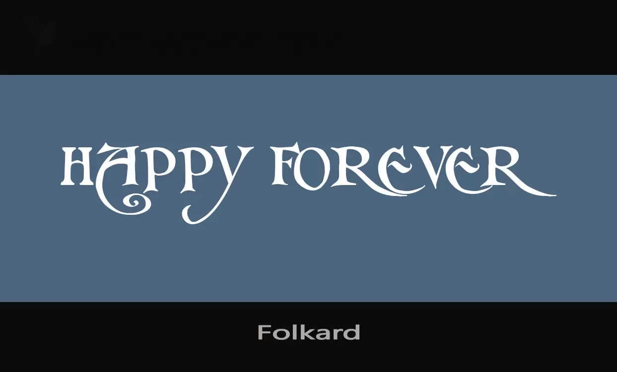 「Folkard」字体效果图