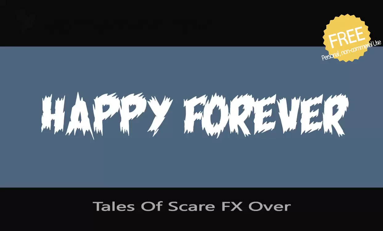 「Tales-Of-Scare-FX-Over」字体效果图