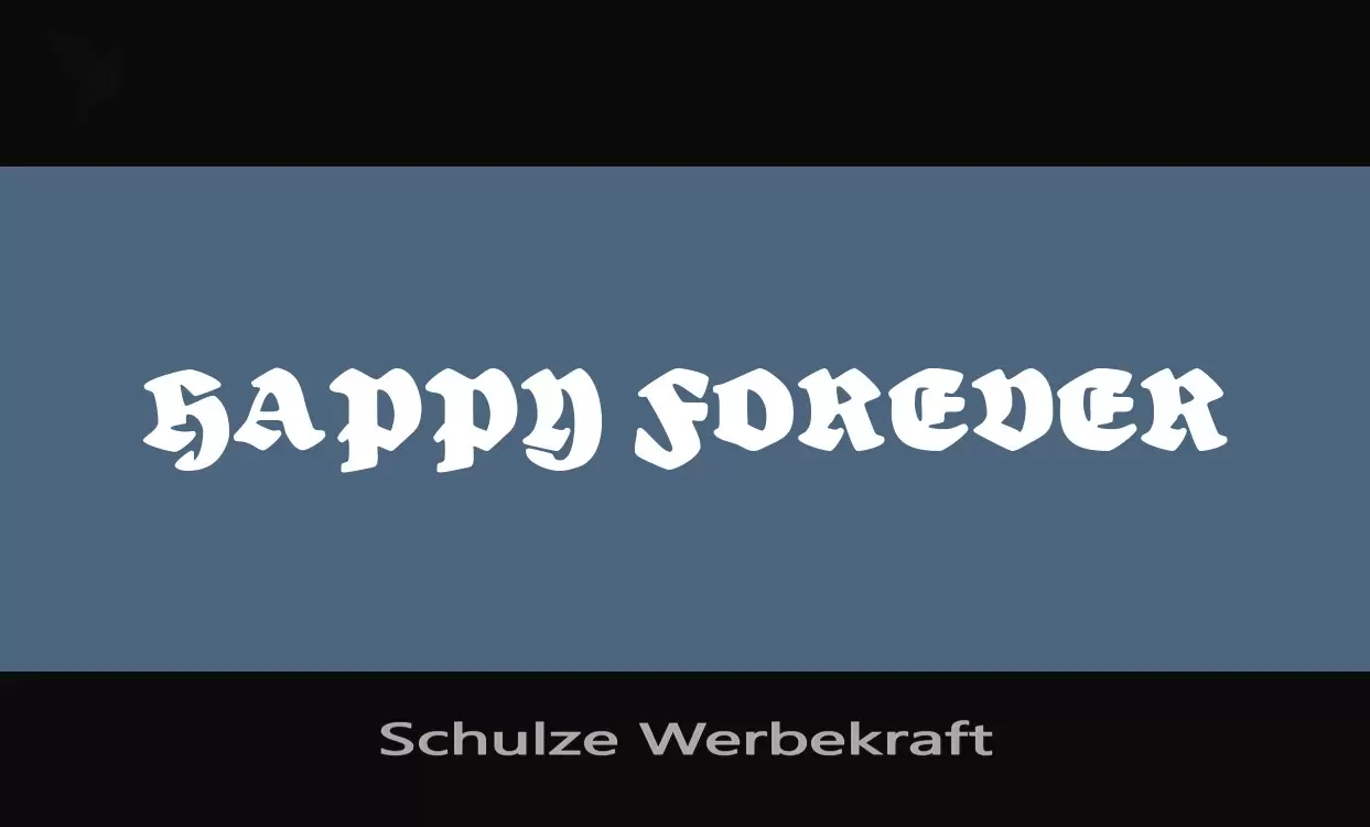 Font Sample of Schulze-Werbekraft