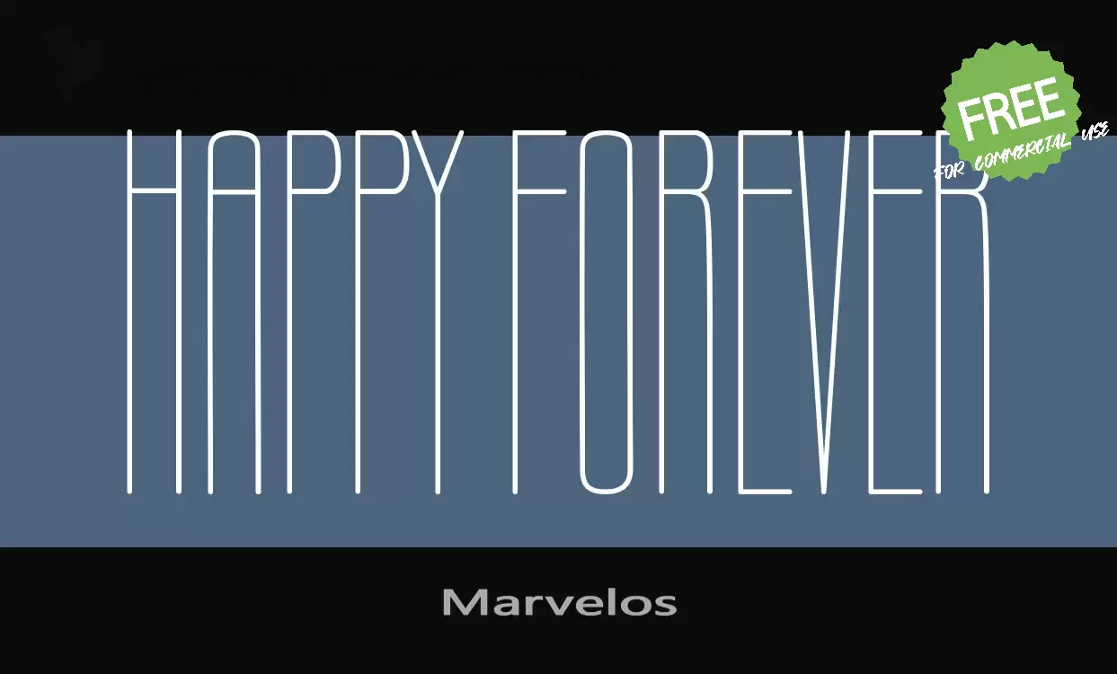 「Marvelos」字体效果图