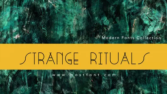 Typographic Design of Strange-Rituals