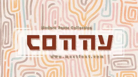 「Commy」字体排版样式