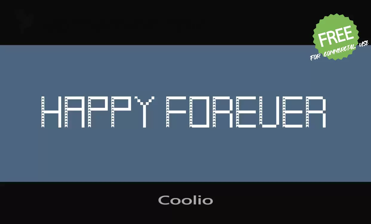 Font Sample of Coolio