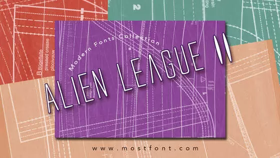 Typographic Design of Alien-League-II