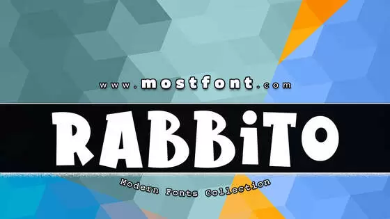 「Rabbito」字体排版图片