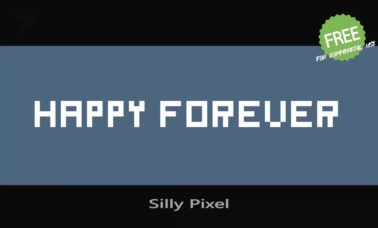 「Silly-Pixel」字体效果图