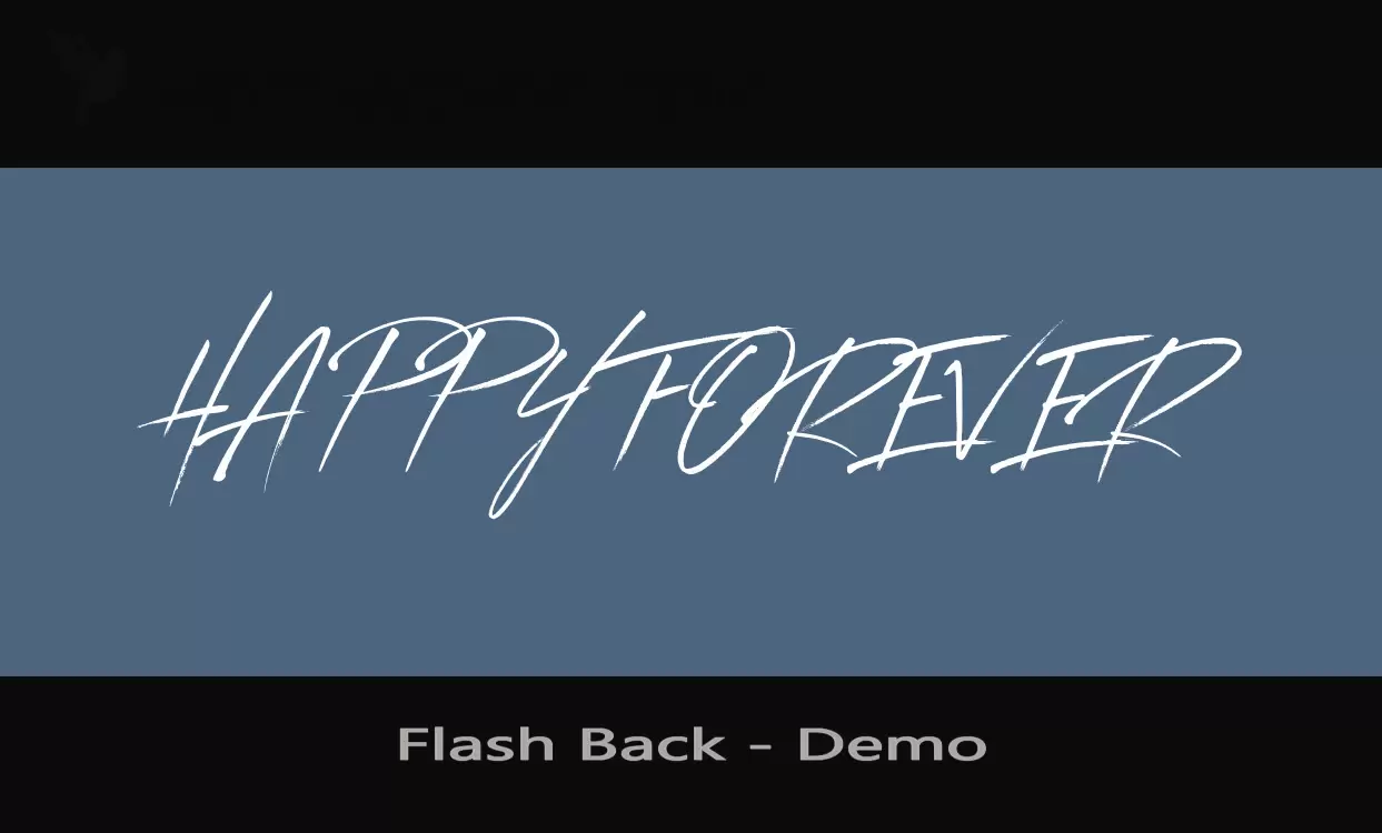 「Flash-Back---Demo」字体效果图