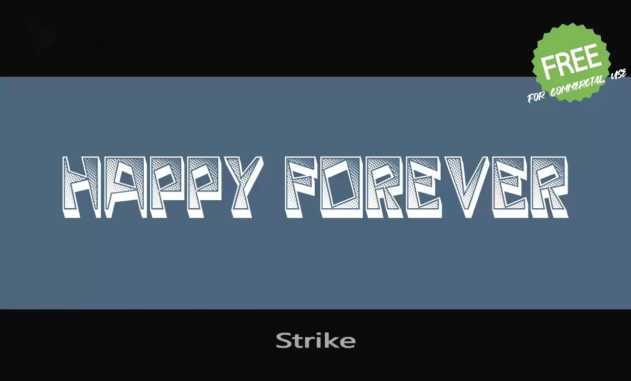 Font Sample of Strike