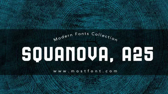 Typographic Design of SQUANOVA--A25