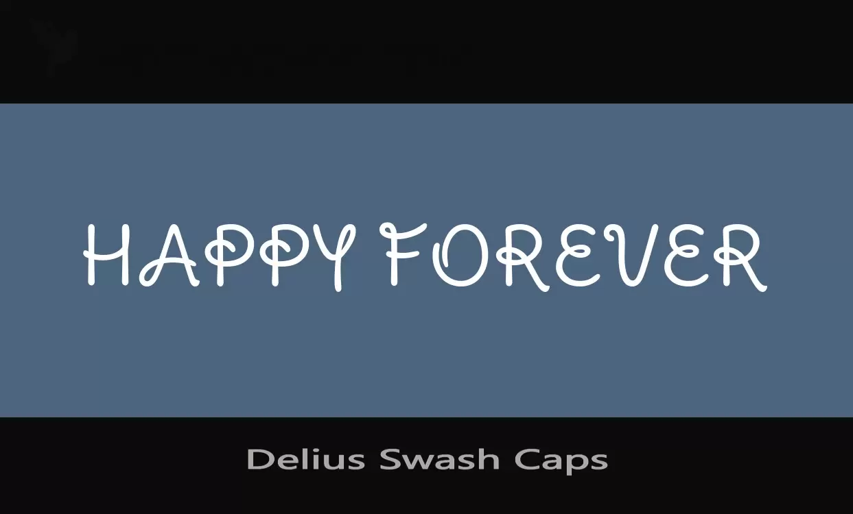 「Delius-Swash-Caps」字体效果图