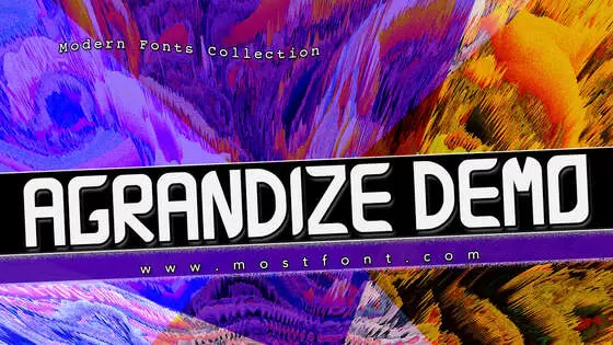 Typographic Design of Agrandize-Demo