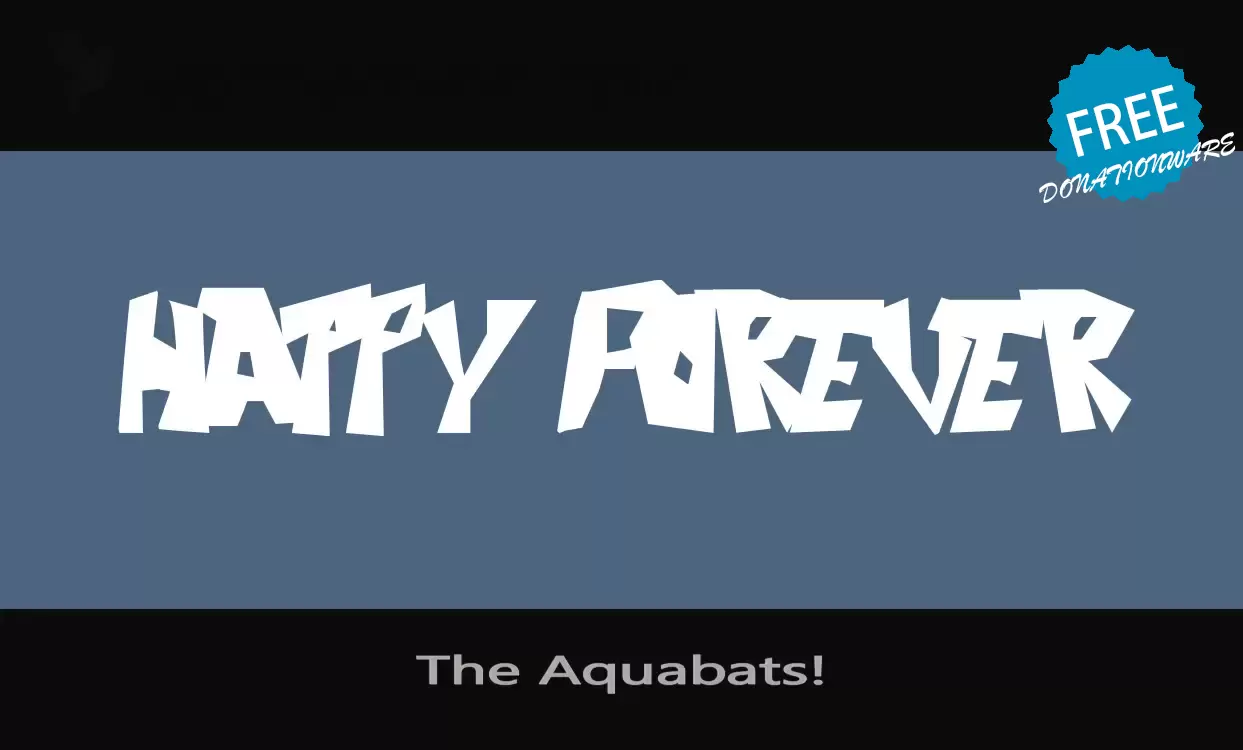 Font Sample of The-Aquabats!
